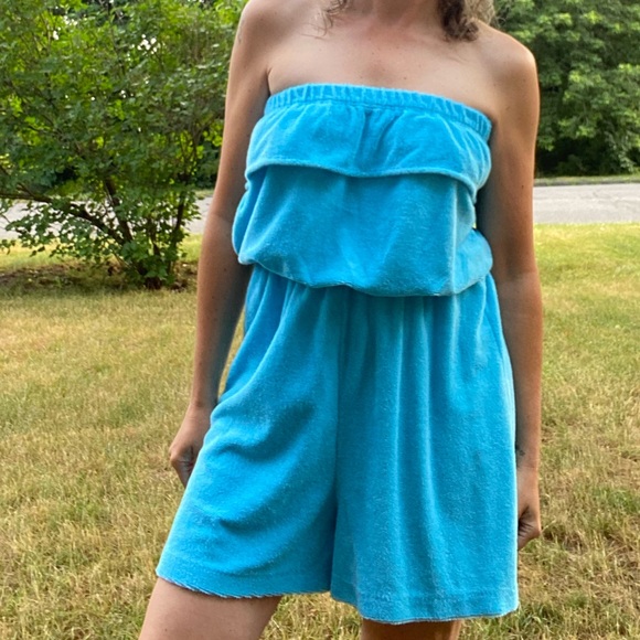 plus size terry romper